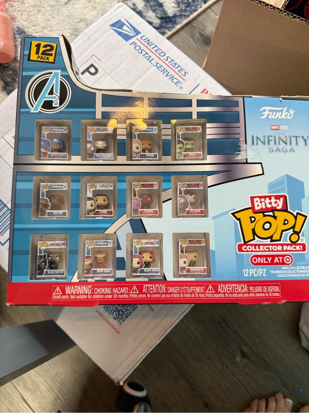 Funko Bitty Pop! Marvel Avengers Infinity Saga Collector Set - Blue, Red, Yellow